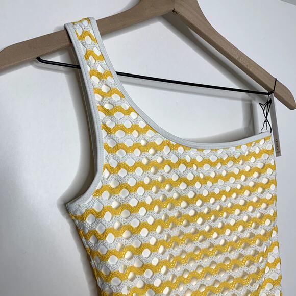 Ellejay Crochet Knit Swimsuit Womens New Yellow Size Small - Picture 4 of 11